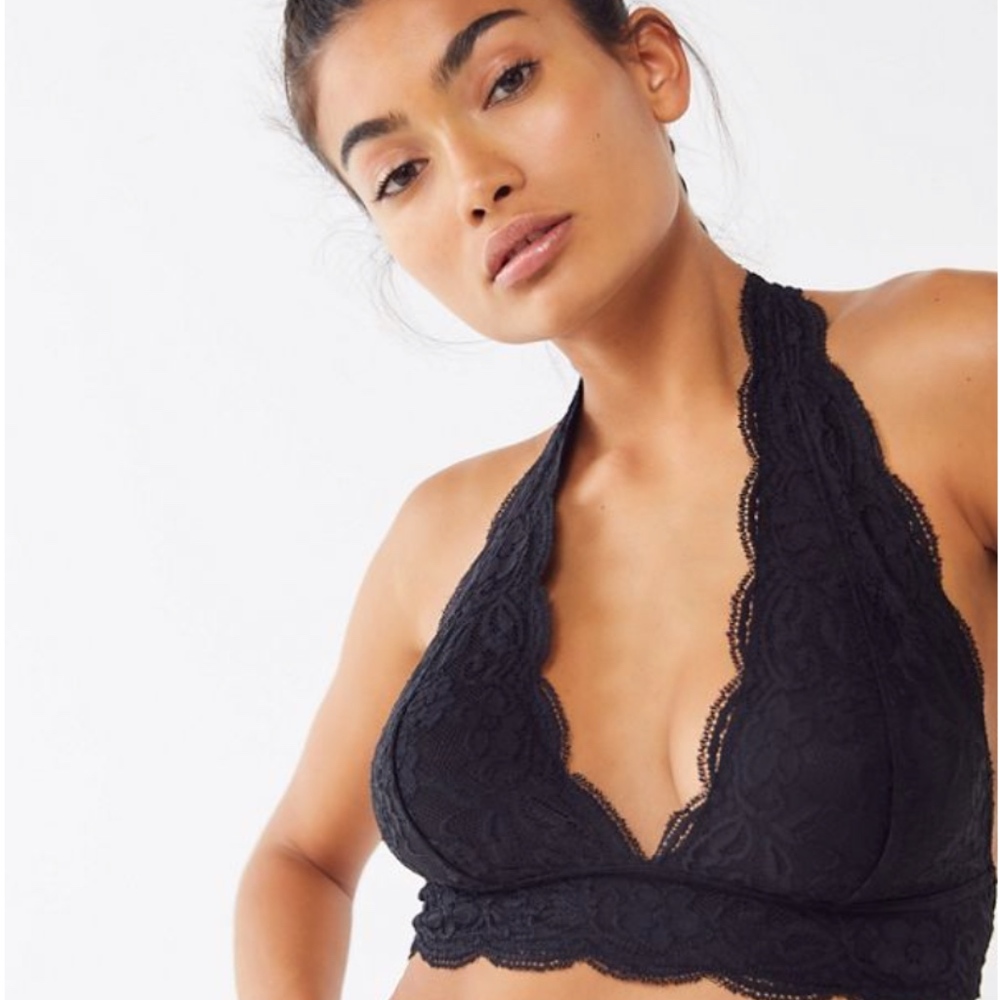 Out From Under Lace Halter Bra